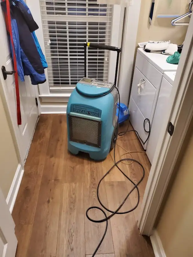 Commercial dehumidifier deployed for Flood Damage Cleanup in Duncanville